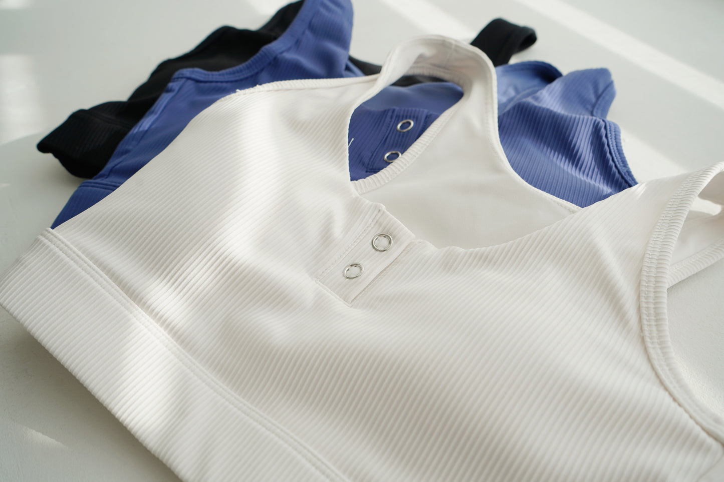 The Modern Button Sports Bra