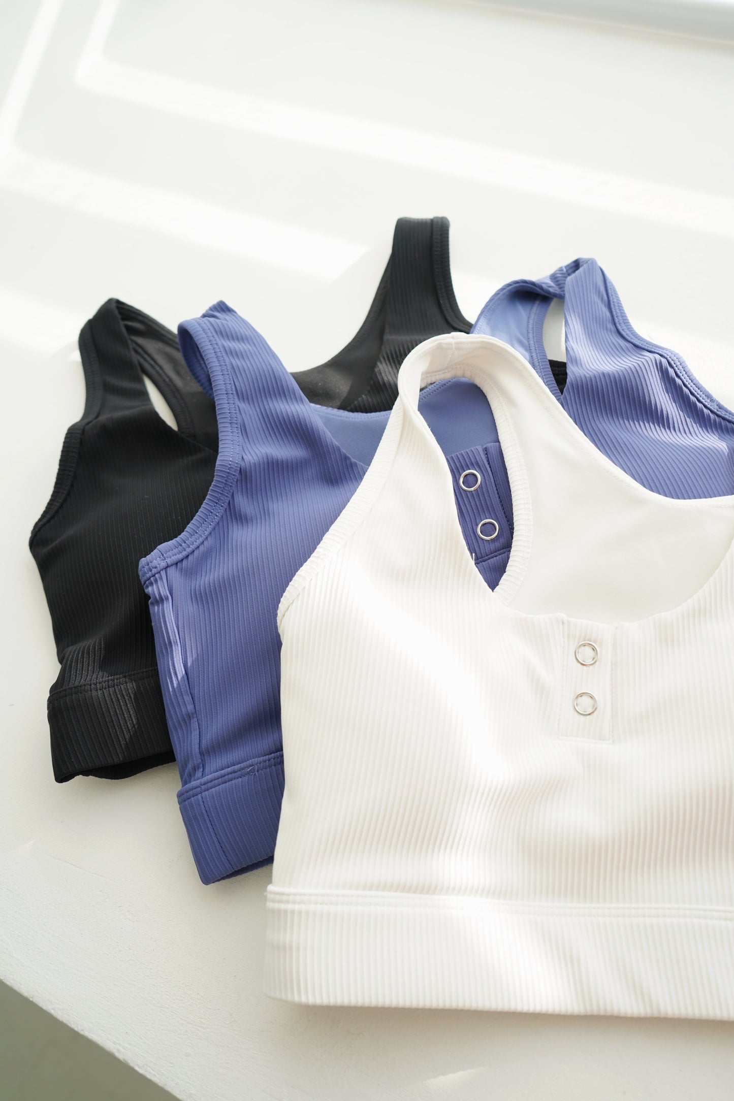 The Modern Button Sports Bra