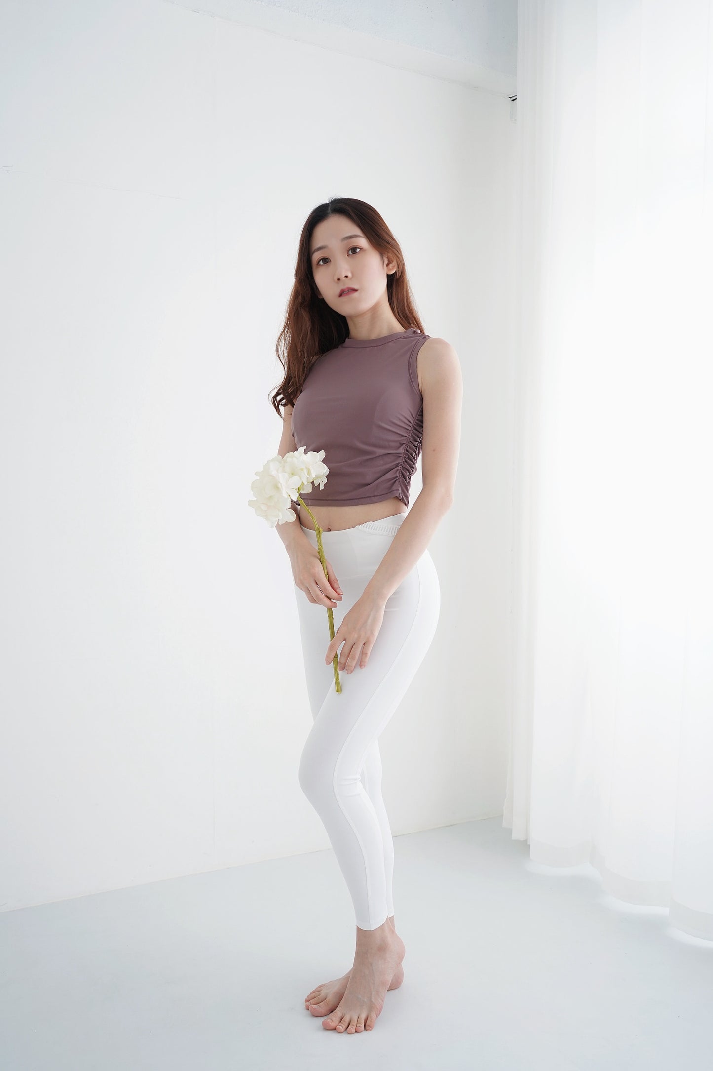 The Ruched Side Crop Tank
