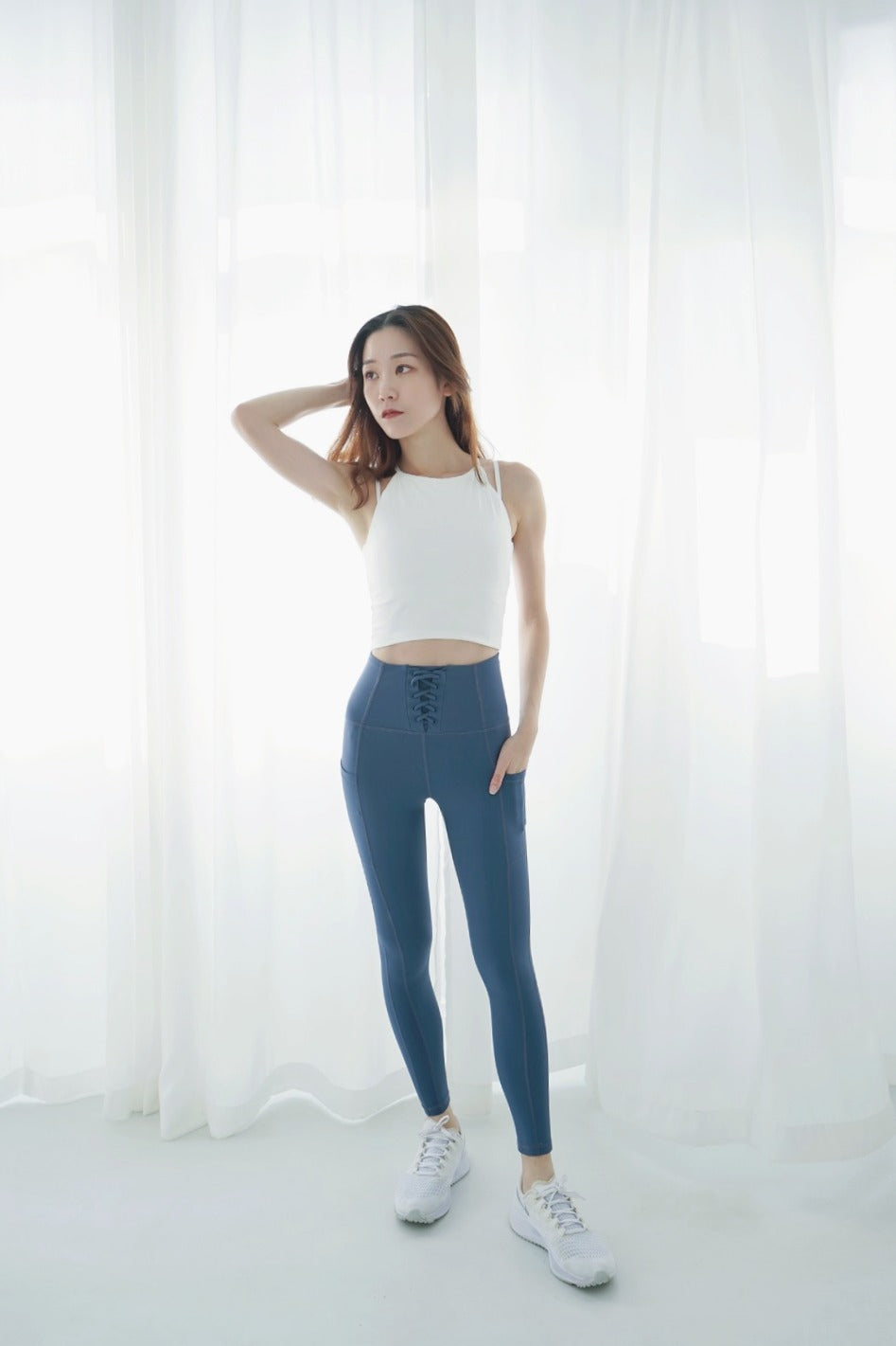 The Corset Belt Leggings with Side Pockets