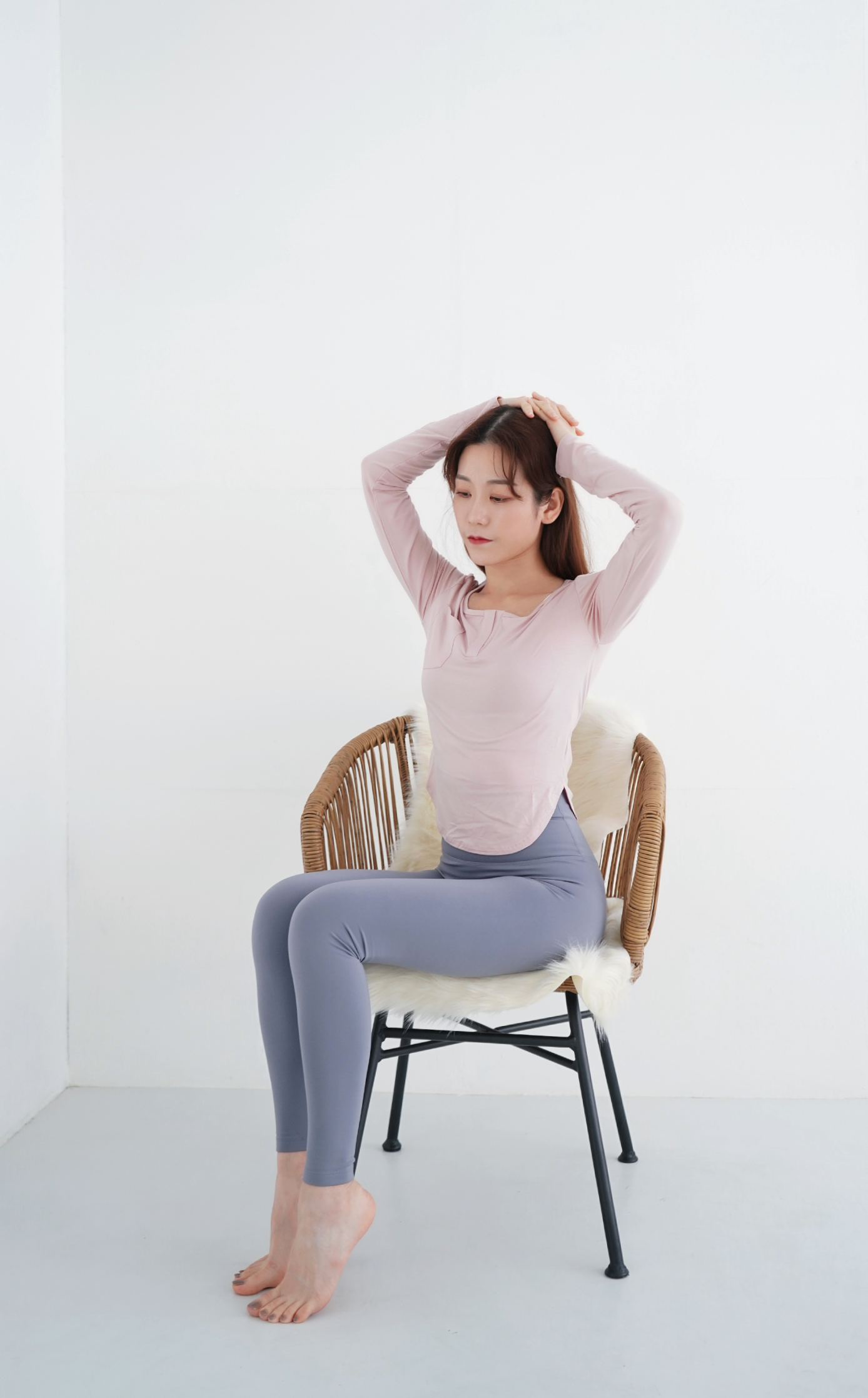 The Weekday V Neck Long Sleeve Top