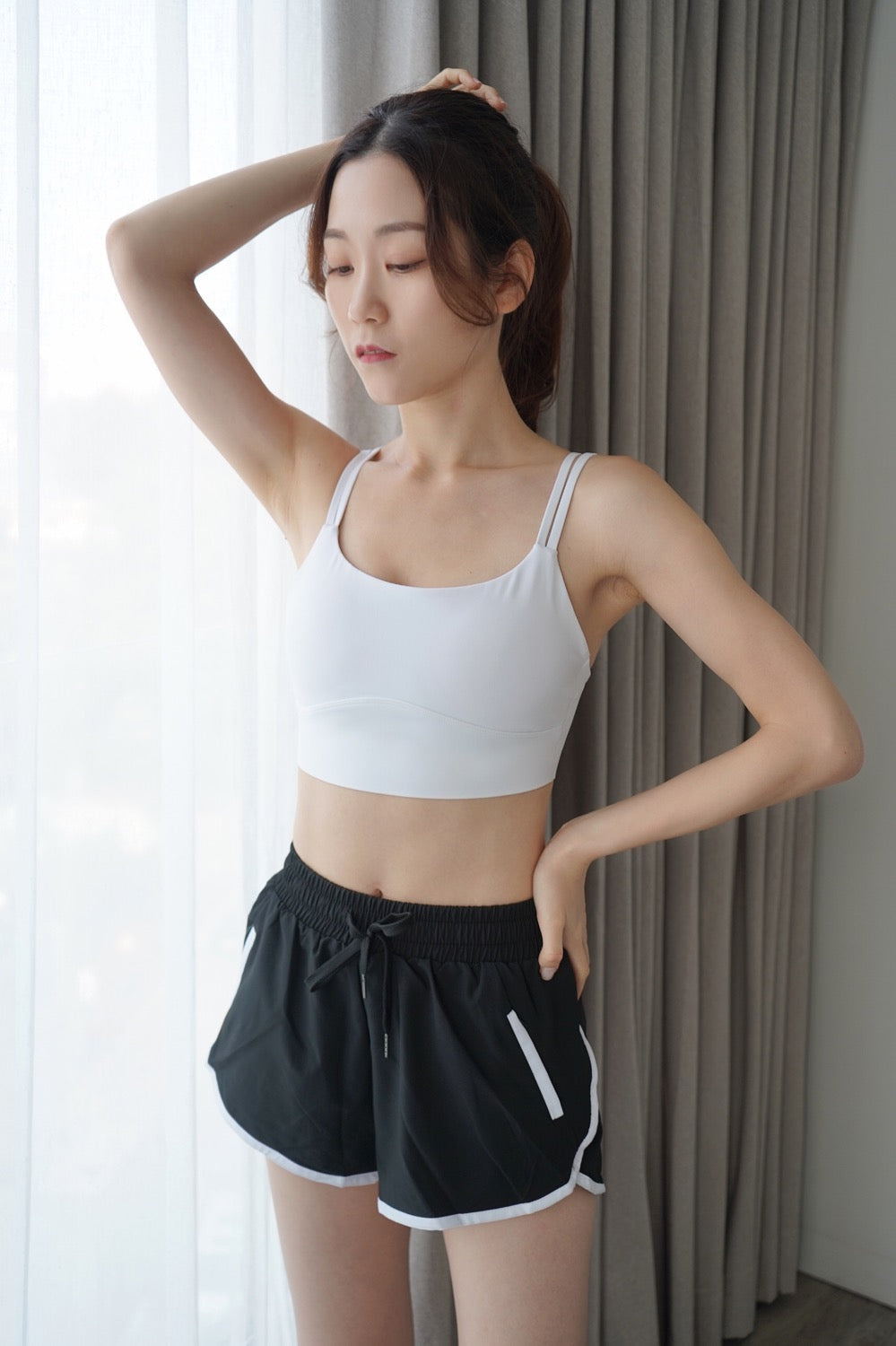 The Side Strip Shorts with Zip Pockets