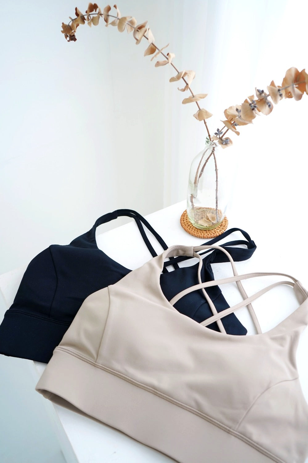 PREMIUM - Double Strap Back Knot Sports Bra