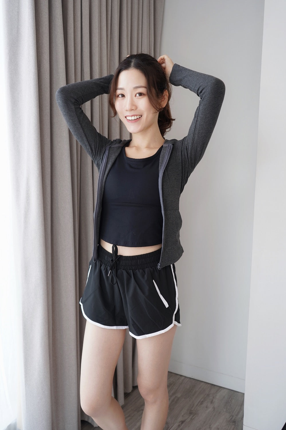 The Side Strip Shorts with Zip Pockets