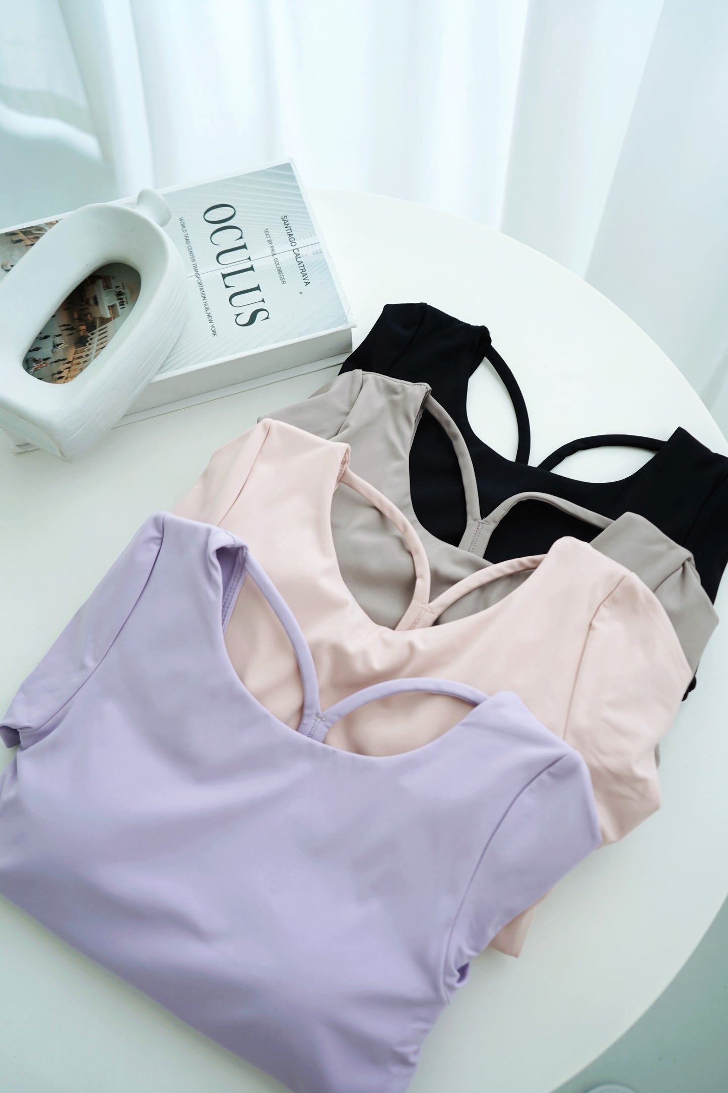 The Slim Y Back Short Sleeve Top