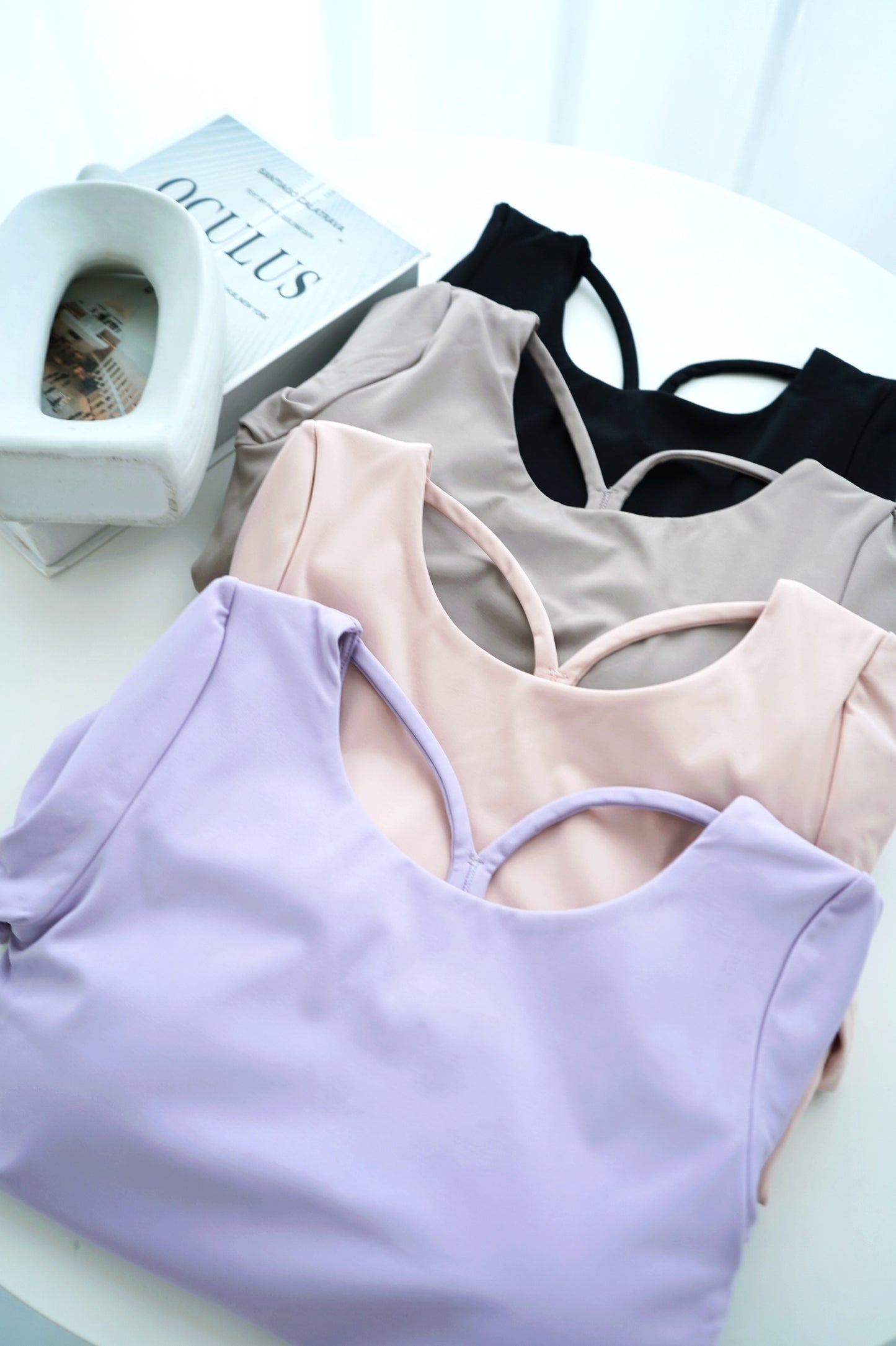 The Slim Y Back Short Sleeve Top