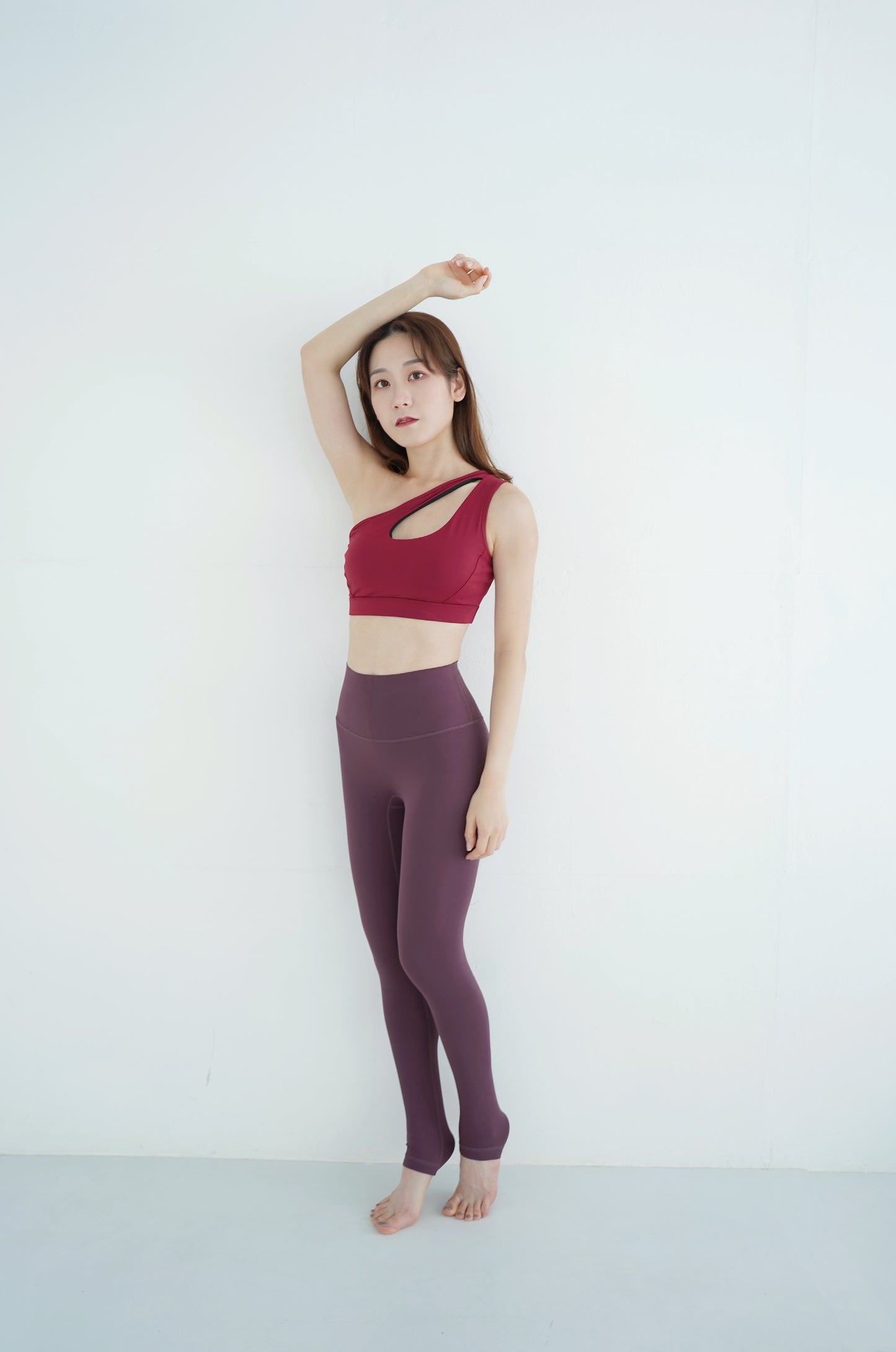The Red Wine Leggings with Waistband Pocket