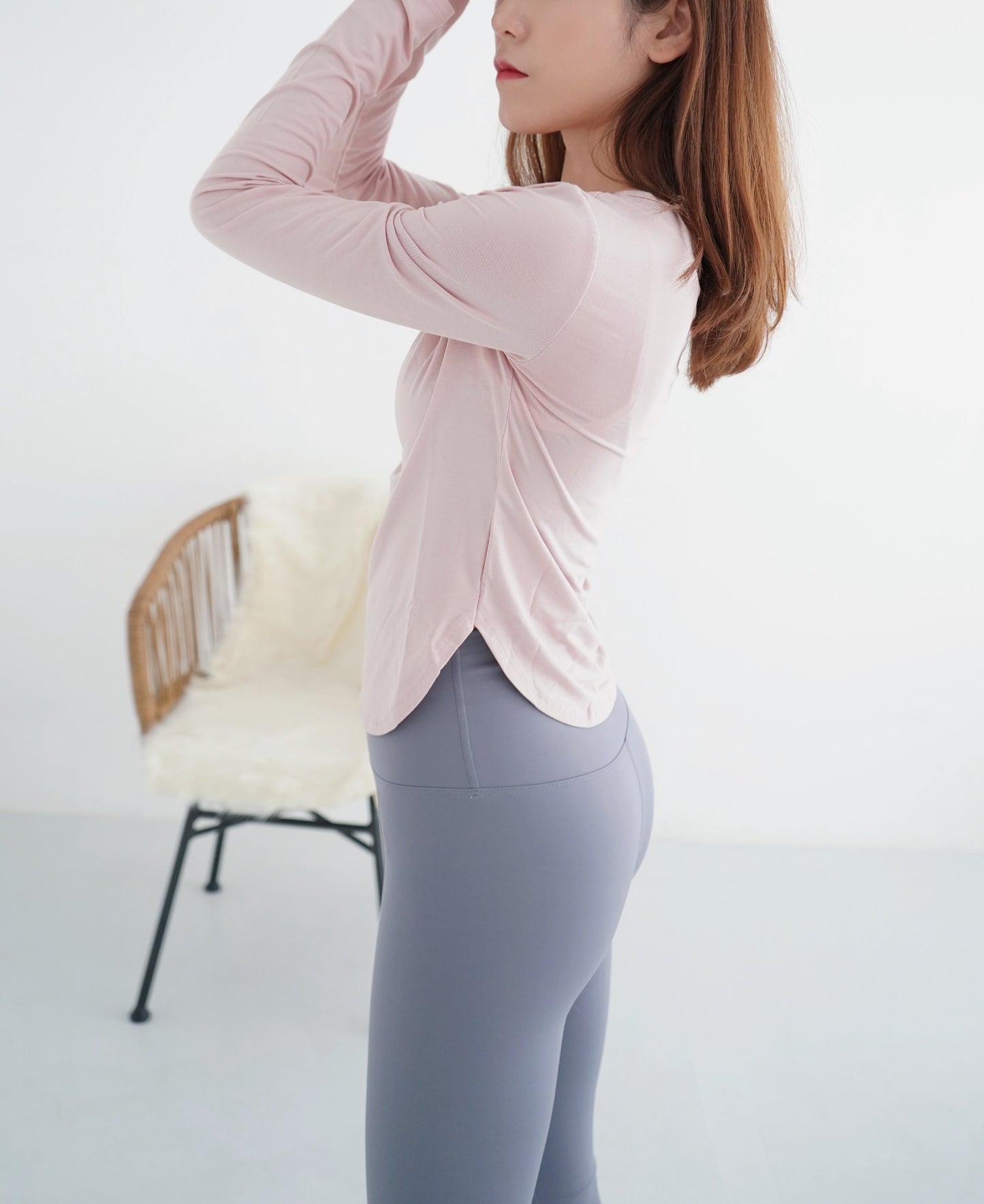 The Weekday V Neck Long Sleeve Top