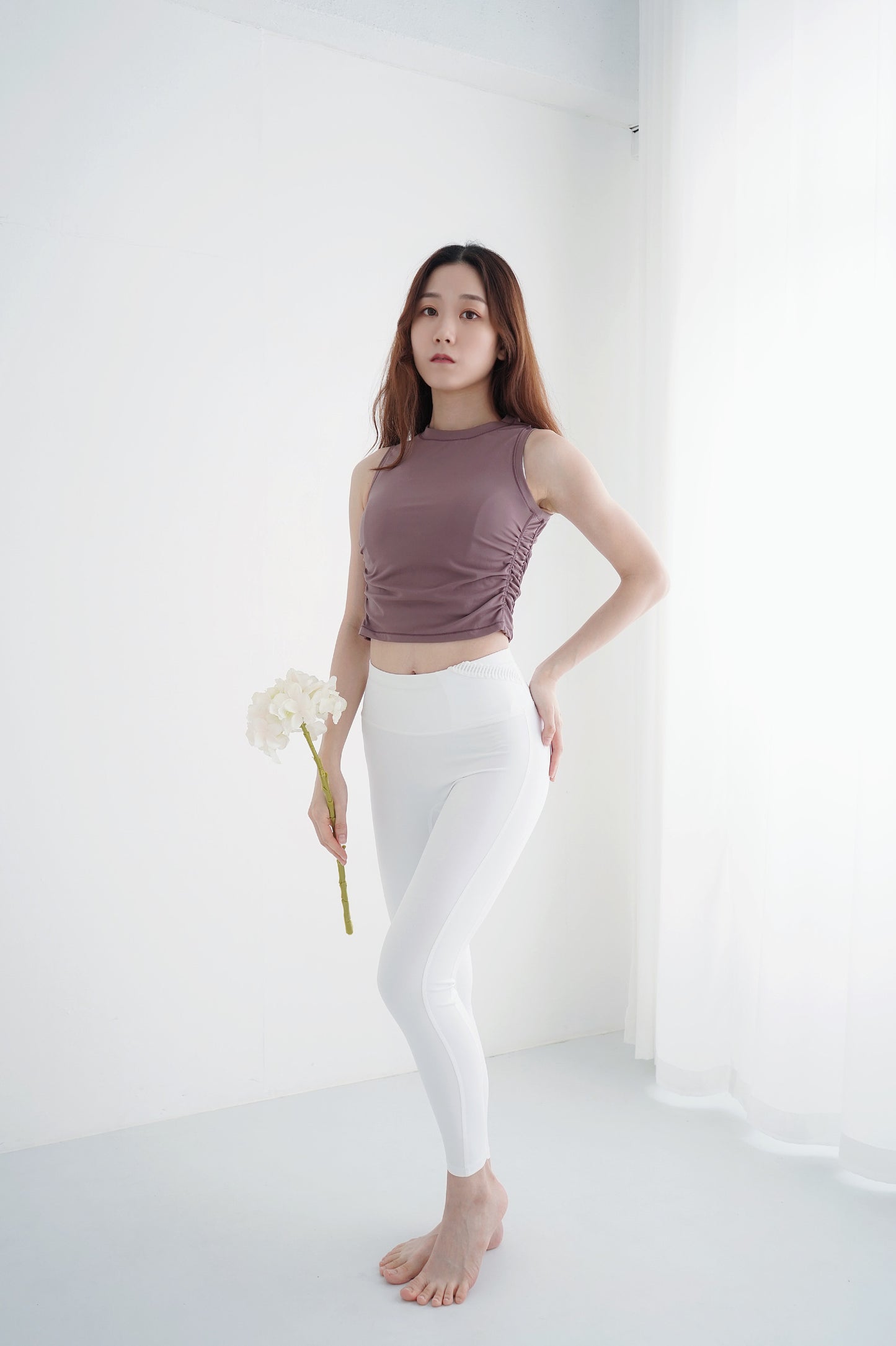 The Ruched Side Crop Tank