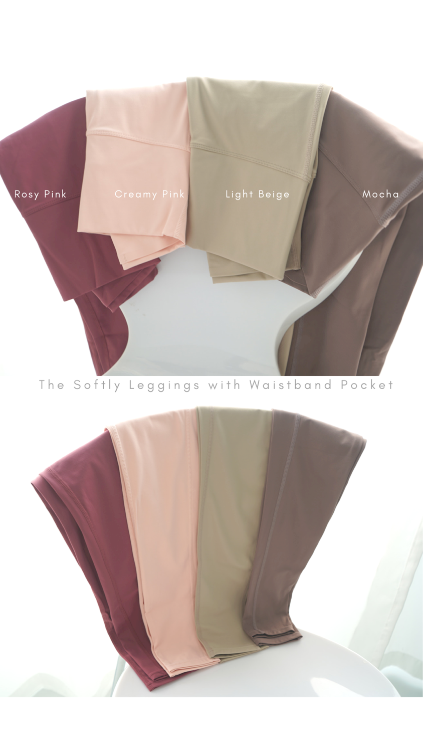 The Softly Leggings With Waistband Pocket