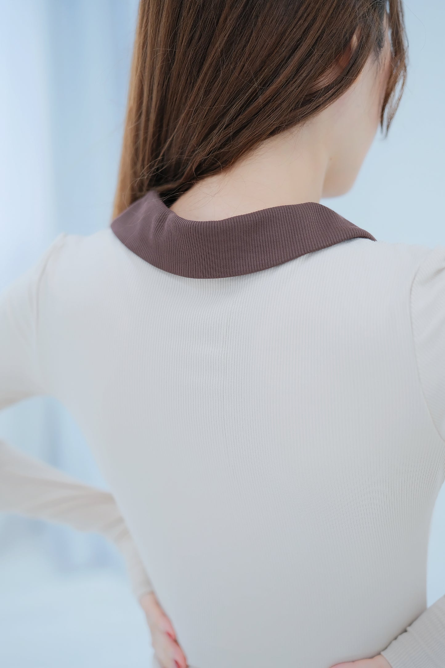 The Vintage Collar Long Sleeve Top