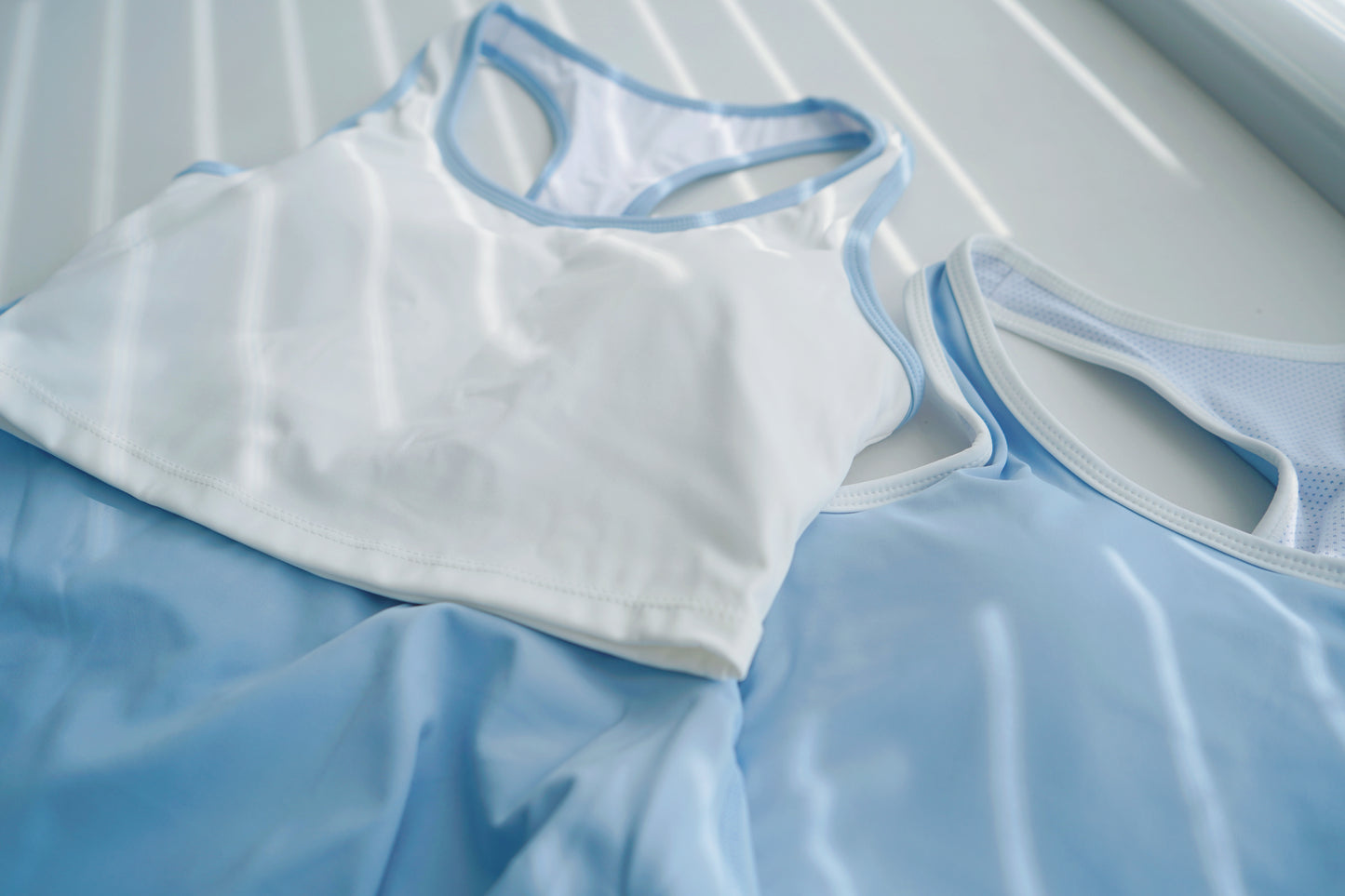 Fancy Blue & White Tennis Set