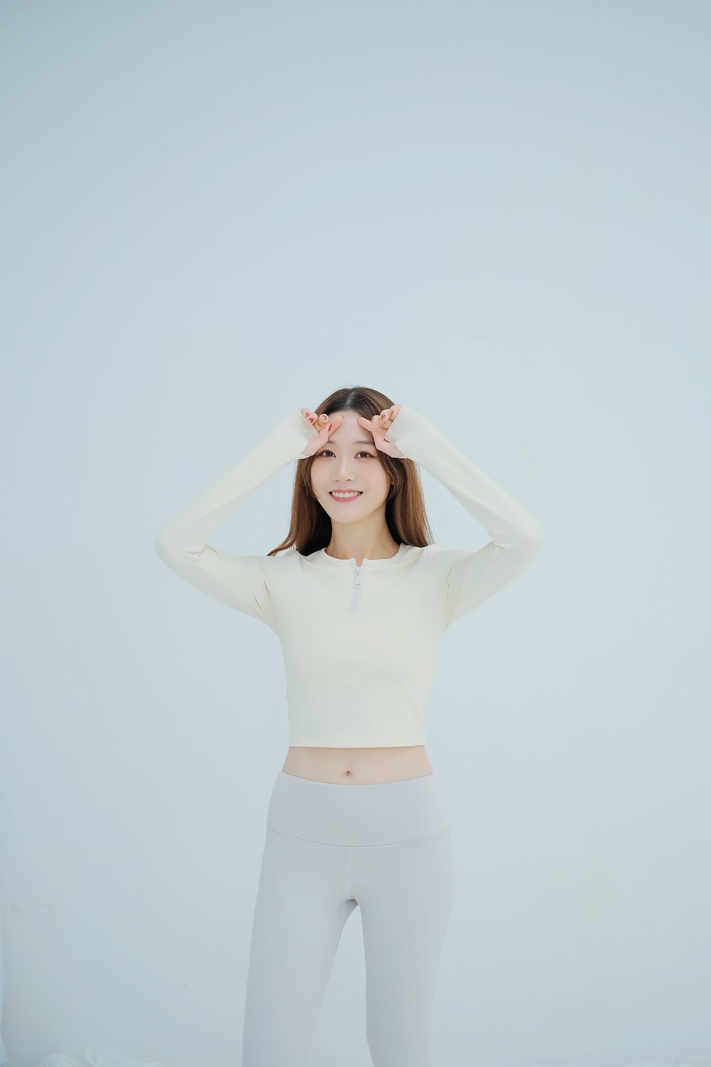 PREMIUM-The Zipper Round Neck Long Sleeve Top