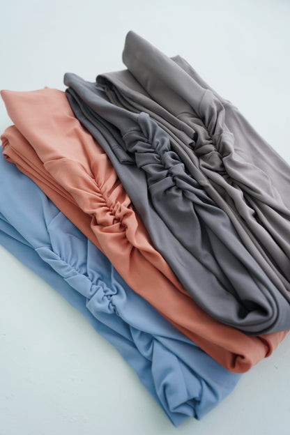 High Rise Gathered-Detail Leggings