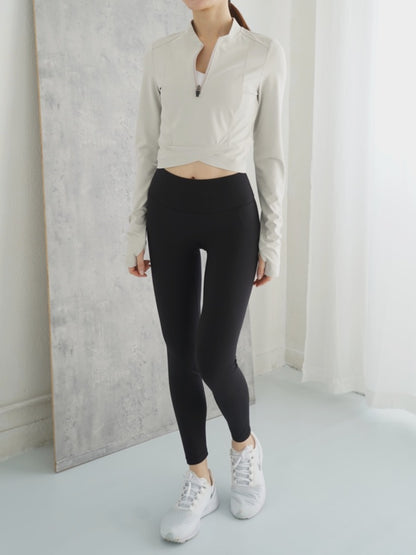 The Cropped Zipper Top