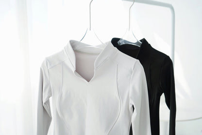 PREMIUM - The V Collar Long Sleeve Top