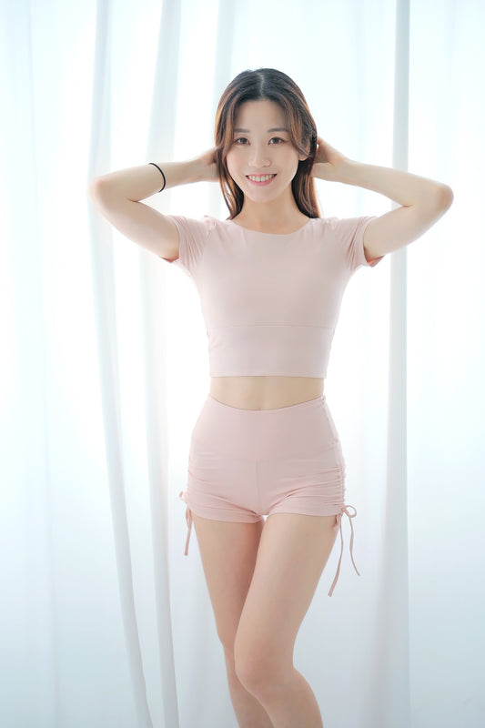 The Slim Y Back Short Sleeve Top