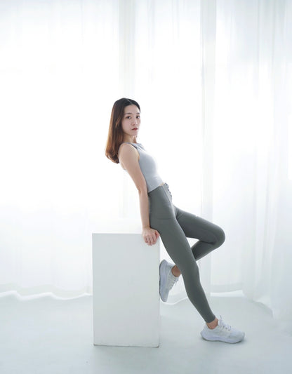 The Corset Belt Leggings with Side Pockets