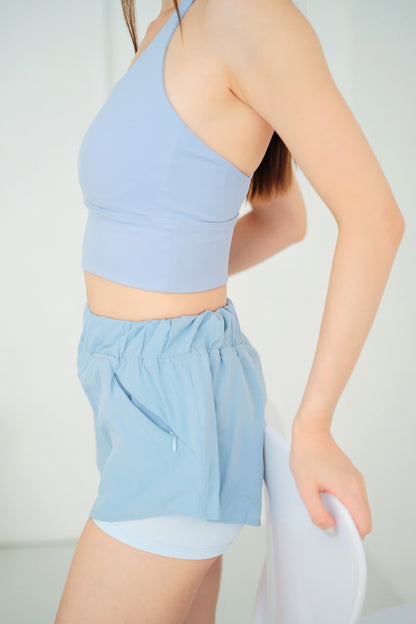 The Two Layers Shorts with Side Pockets