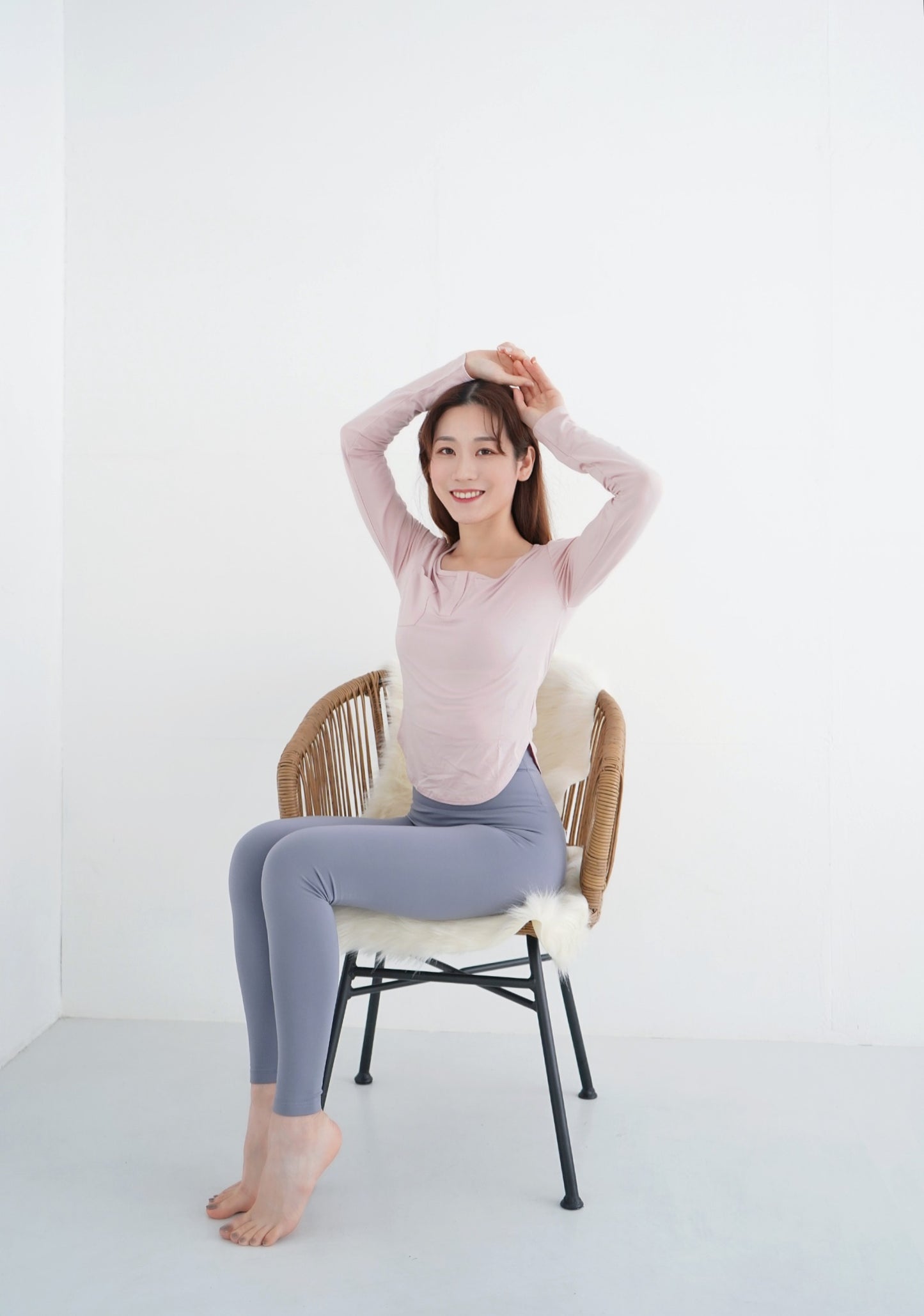 The Weekday V Neck Long Sleeve Top