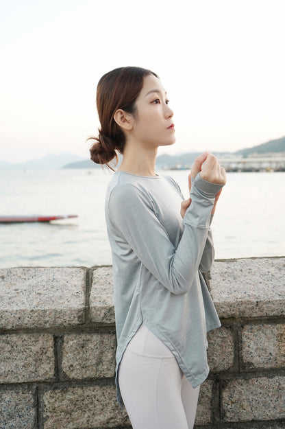 Asymmetric Long Sleeve Shirt