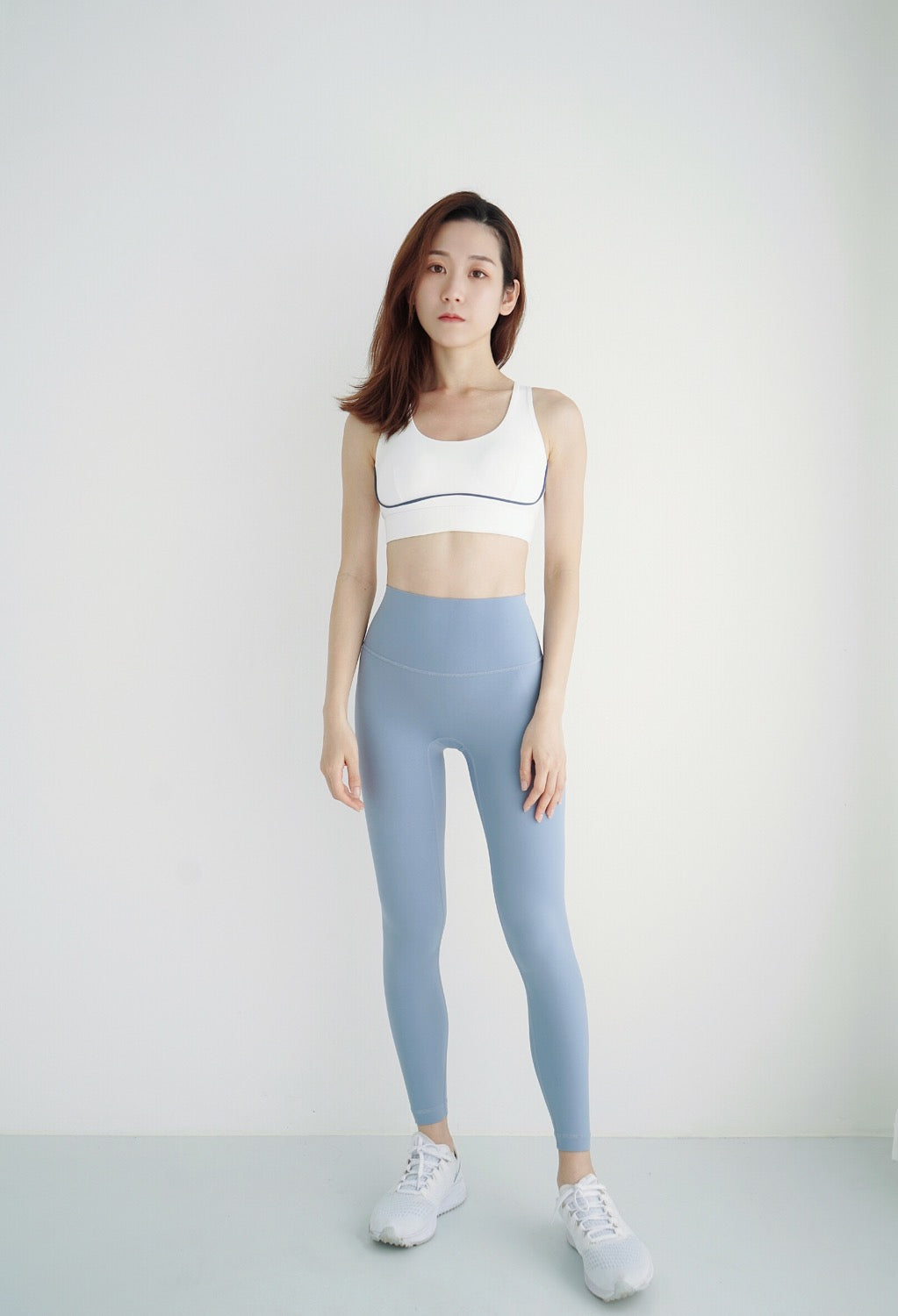 Luxe White Sports Bra