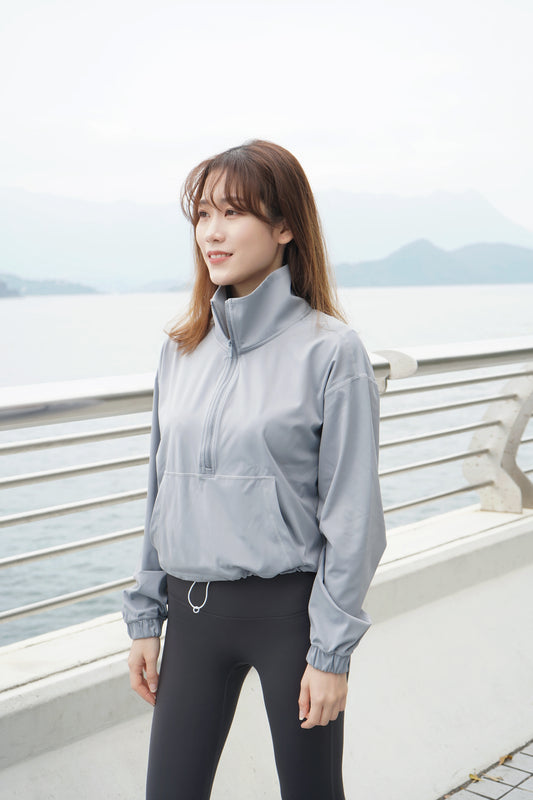 PREMIUM - Airy Half-zip Track Jacket